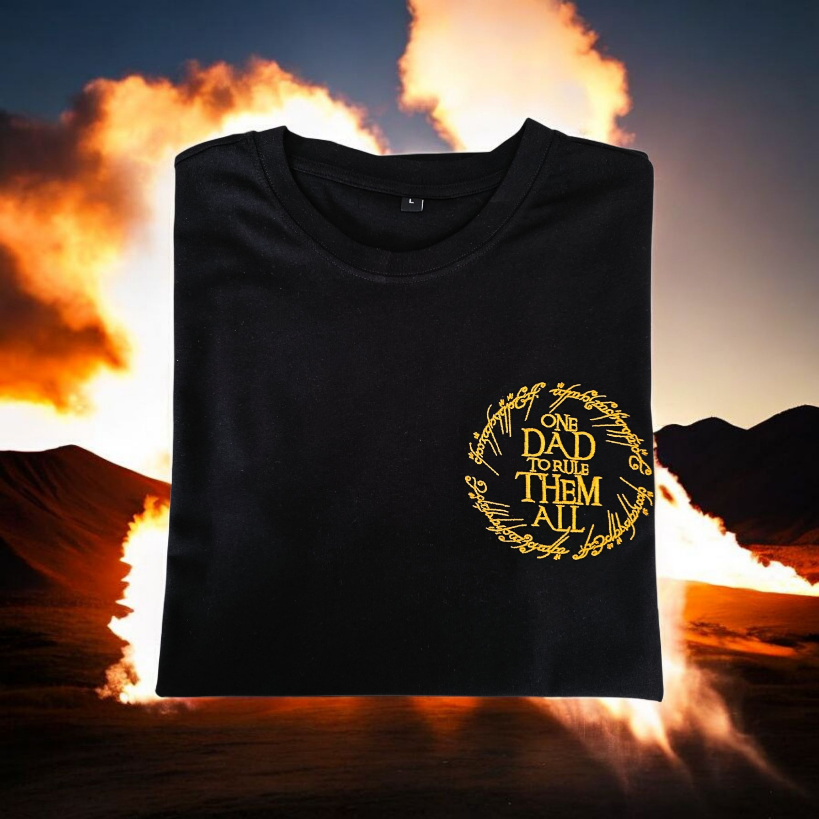 One Dad to Rule Them All – Embroidered short sleeve T-Shirt