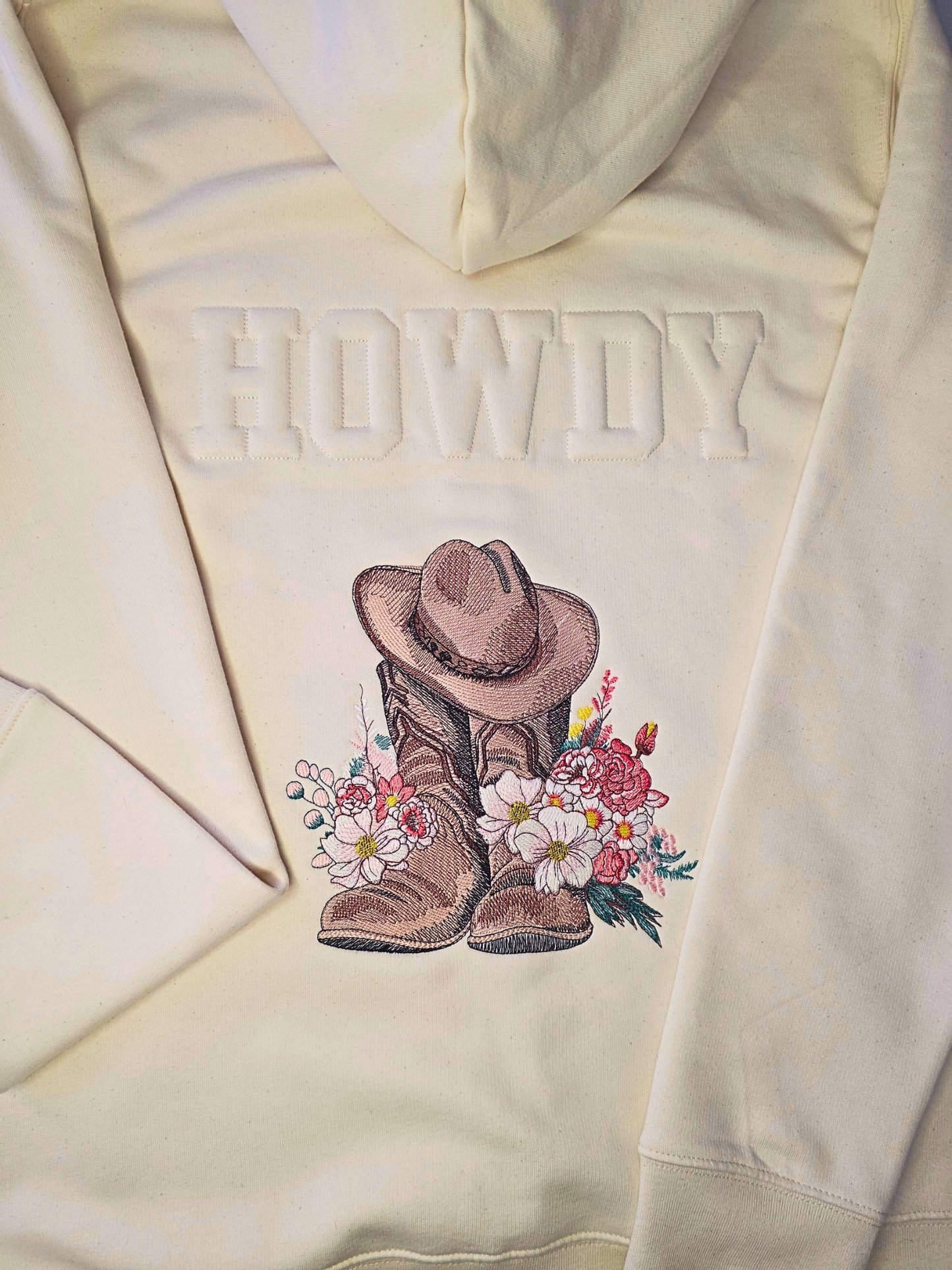 Cowgirl - unisex embossed hoodie