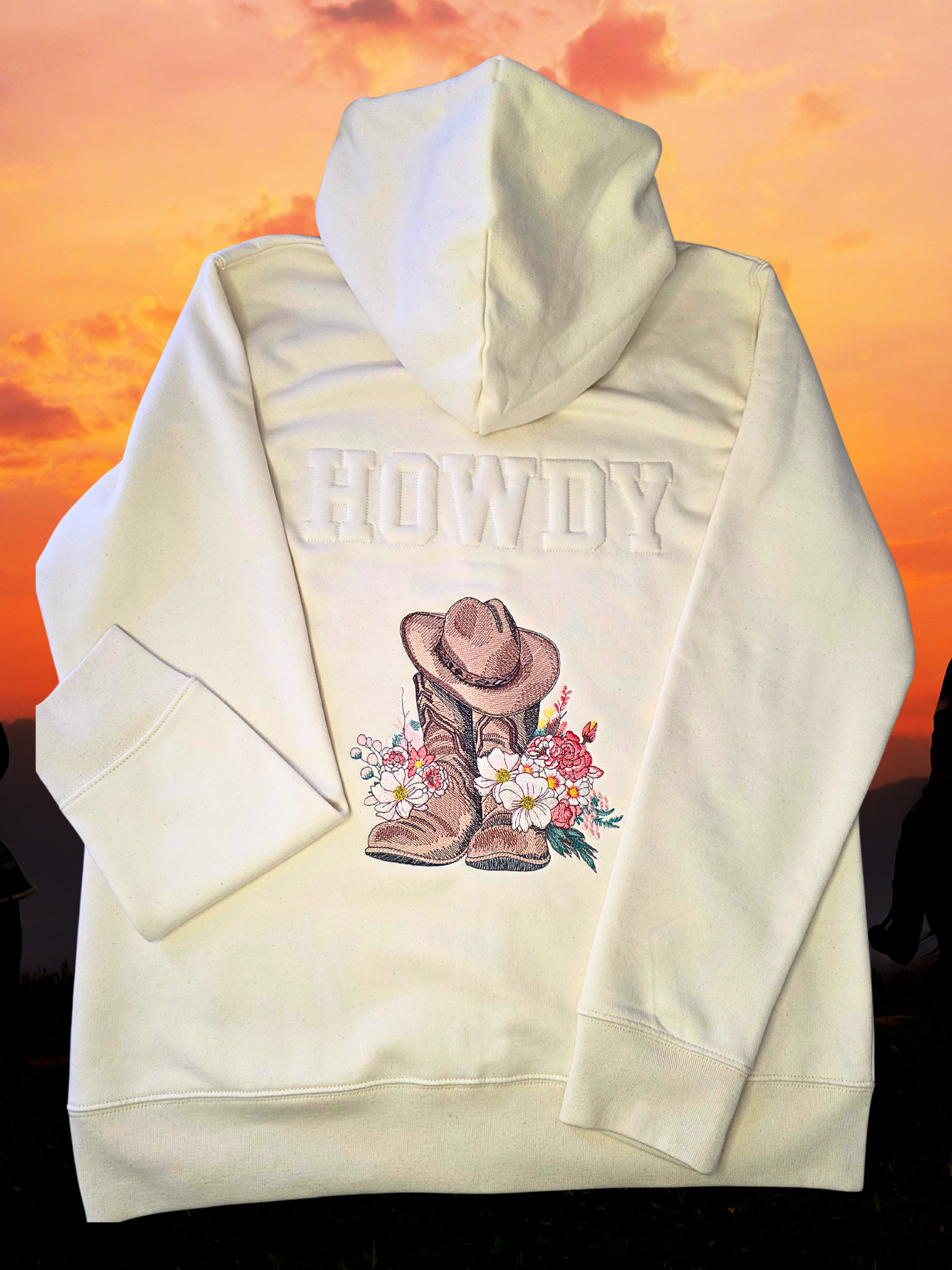 Cowgirl - unisex embossed hoodie