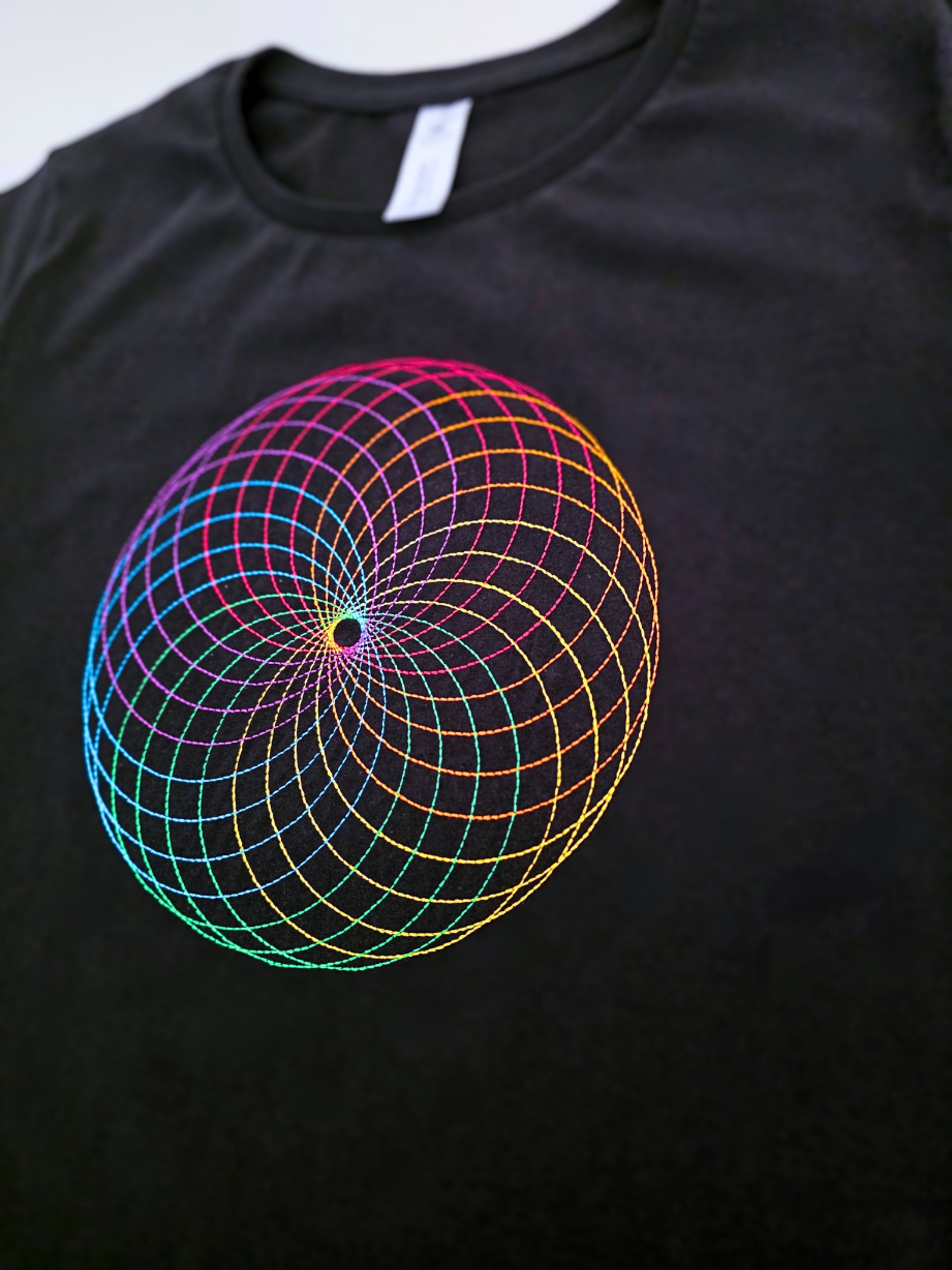 Rainbow swirl with/without rhinestones - short sleeve t-shirt