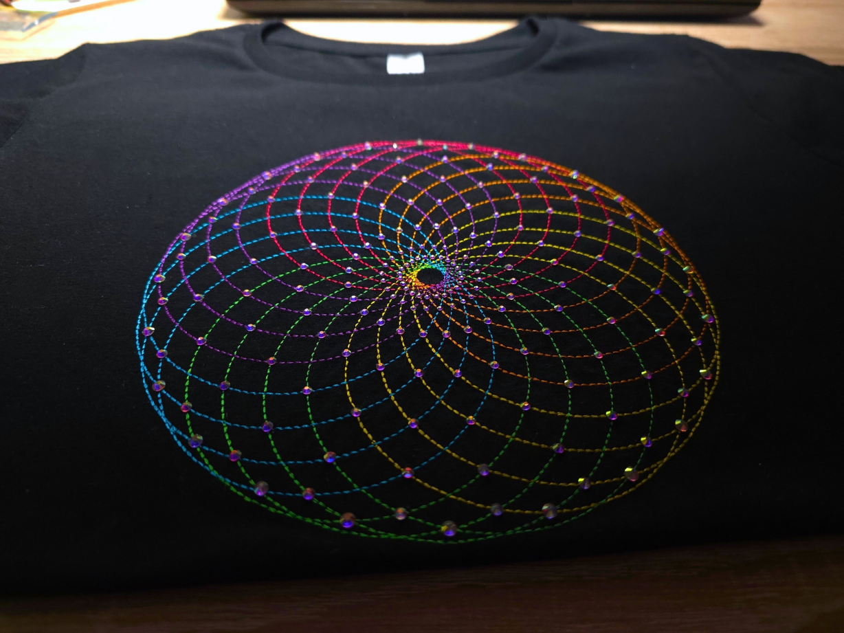 Rainbow swirl with/without rhinestones - short sleeve t-shirt