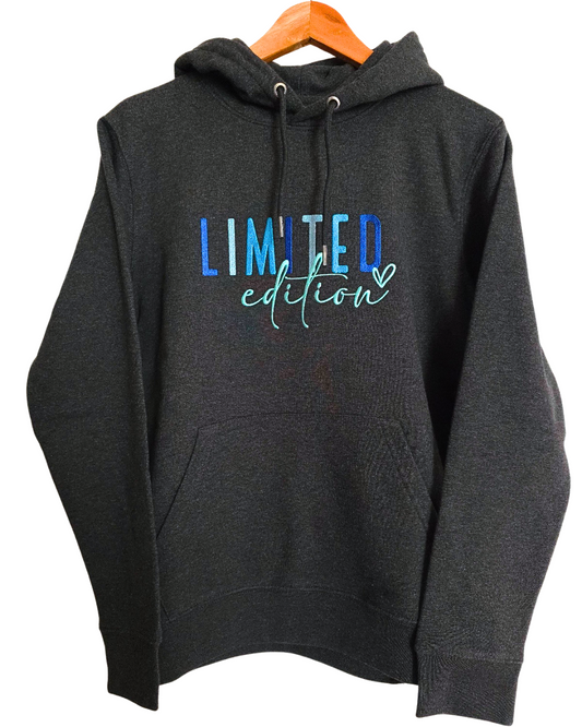 Limited Edition Embroidered Heather Grey Hoodie