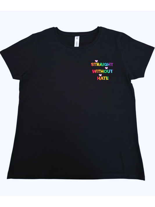 Straight without hate - Pride - LGBT - short sleeve t-shirt