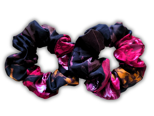 UPCYCLED fabric scrunchie - SET OF 2
