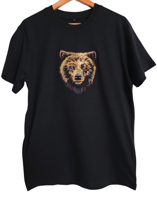Grizzly Bear Embroidered t-shirt